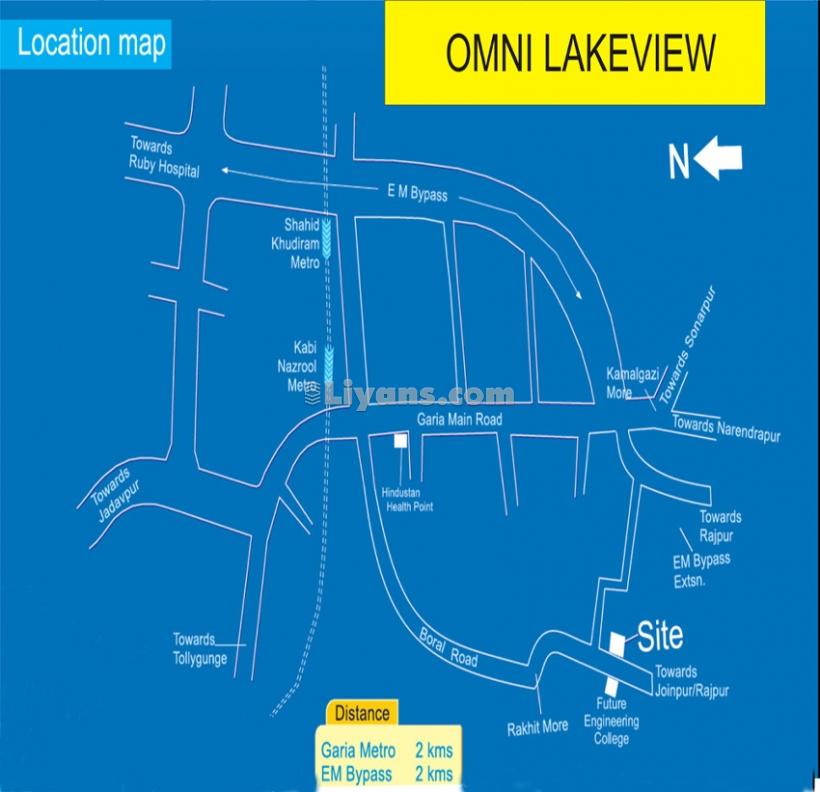 Location Map of Omni Lake View